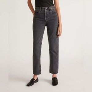 Everlane The 90s Cheeky Crop Black Jeans 26